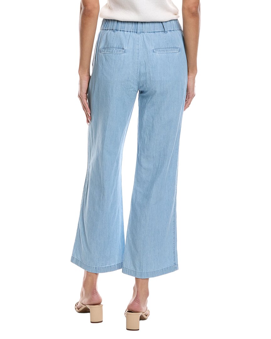 Nic+Zoe Petite Denim Linen Wide-Leg Pant