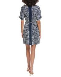 Nic+Zoe Petite Etched Angles Belted Devon Dress