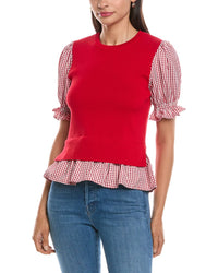 Nanette Nanette Lepore Twofer Knit Top