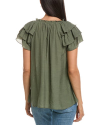 Nanette Nanette Lepore Tiered Sleeve Blouse