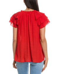 Nanette Nanette Lepore Tiered Sleeve Blouse