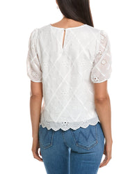 Nanette Nanette Lepore Embroidered Eyelet Blouse