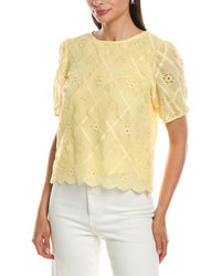 Nanette Nanette Lepore Embroidered Eyelet Blouse