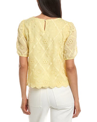 Nanette Nanette Lepore Embroidered Eyelet Blouse