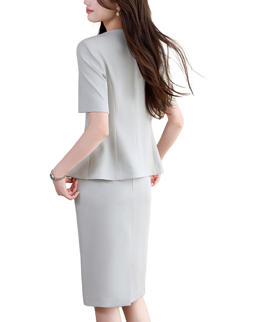Olivia Taylor Olivia Taylor 2Pc Blazer & Skirt Set