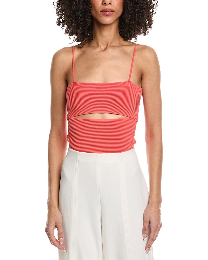 Lapointe Crepe Matte Front Slit Tank