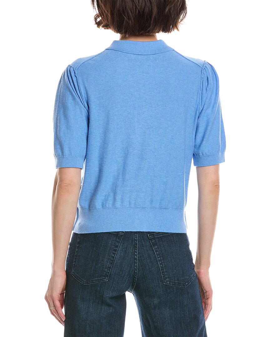 Michael Stars Sparrow Cashmere-Blend Polo Sweater