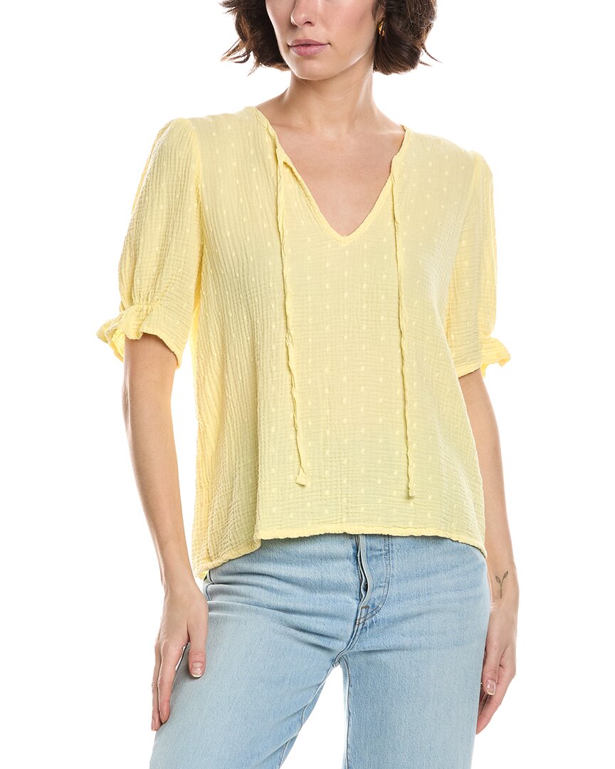 Michael Stars Genevieve Puff Sleeve Top