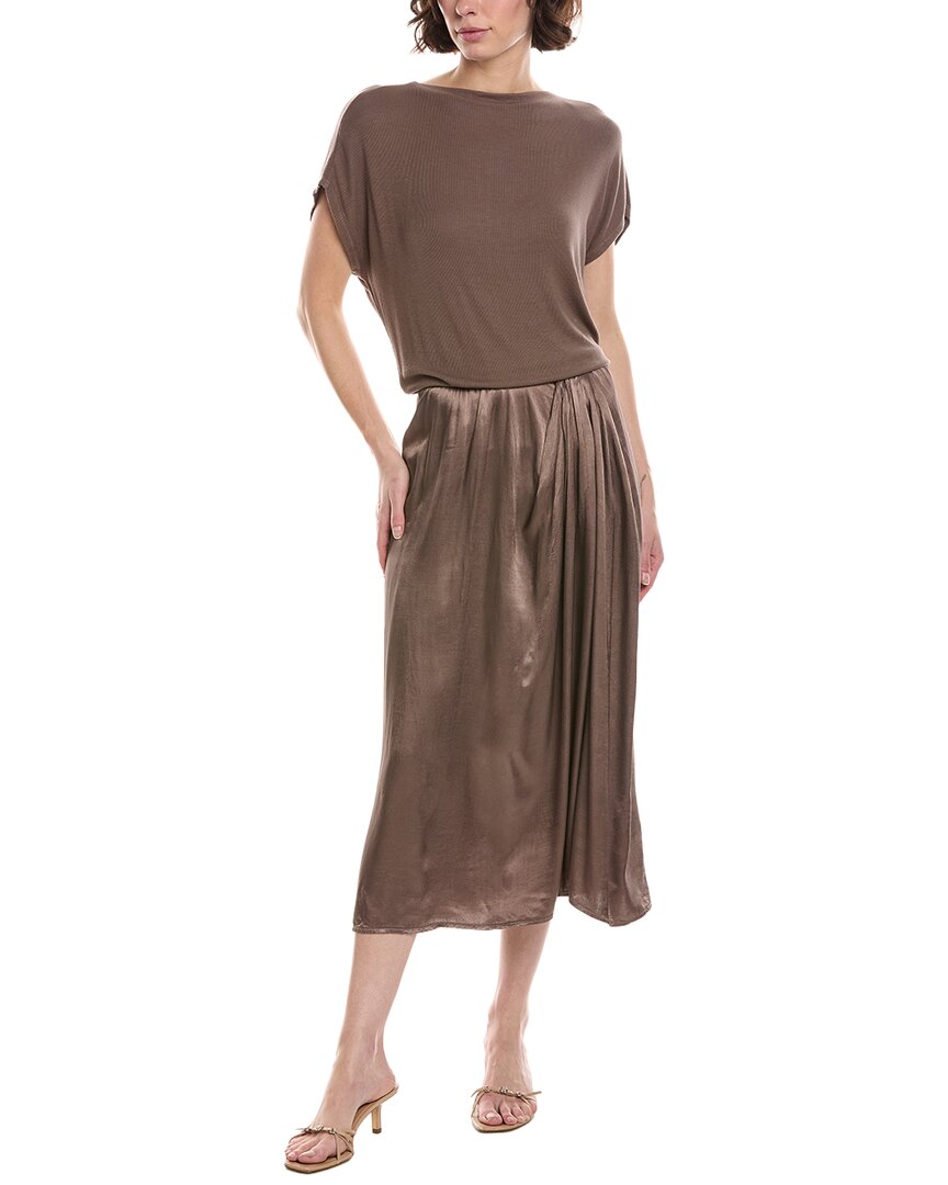 Michael Stars Siobhan Twist Front 2-In-1 Midi Dress