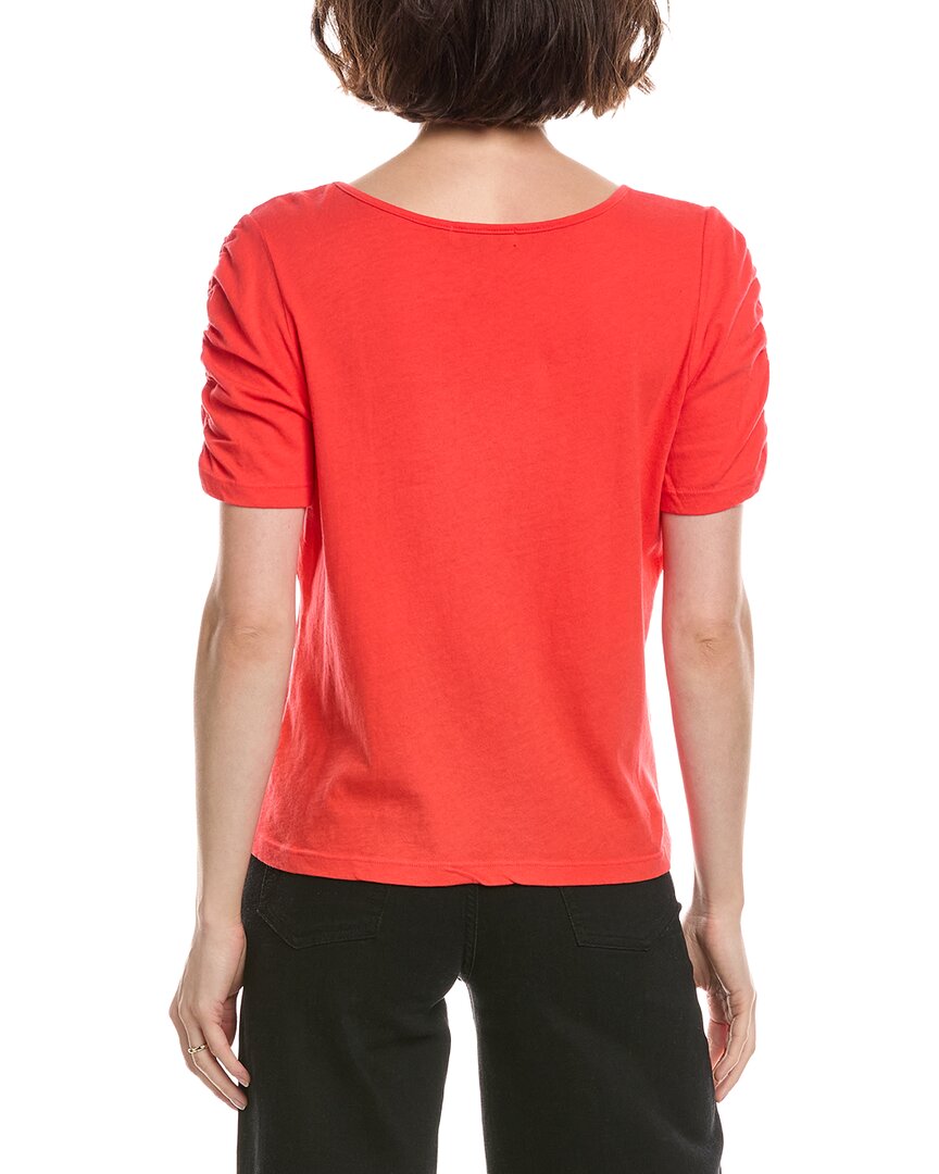Michael Stars Josie Ruched Sleeve T-Shirt