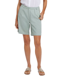 Nydj Relaxed Linen-Blend Tomatillo Short