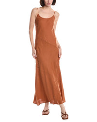 Michael Stars Cecily Patchwork Linen Midi Dress
