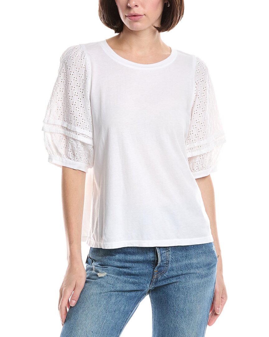 Michael Stars Maisie Eyelet Sleeve Top