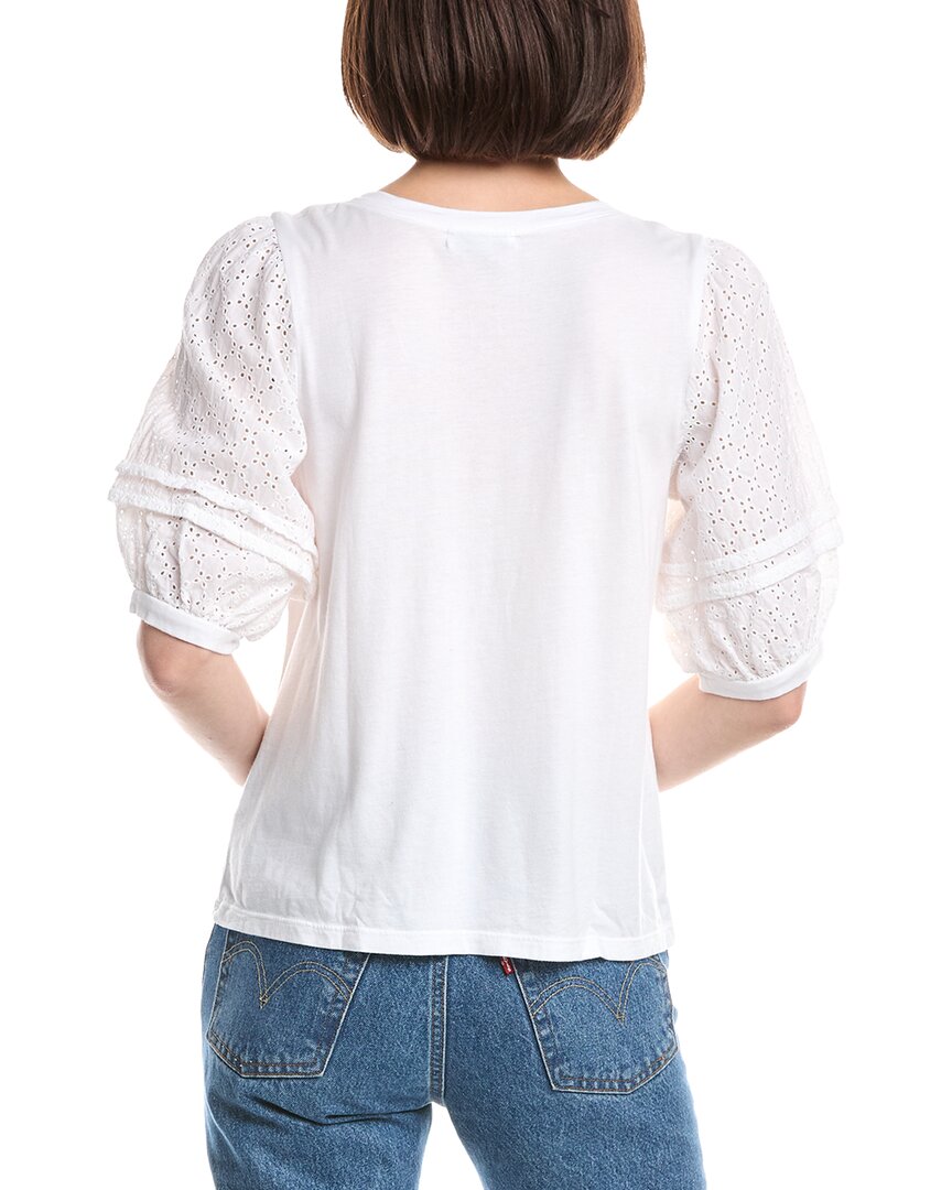 Michael Stars Maisie Eyelet Sleeve Top