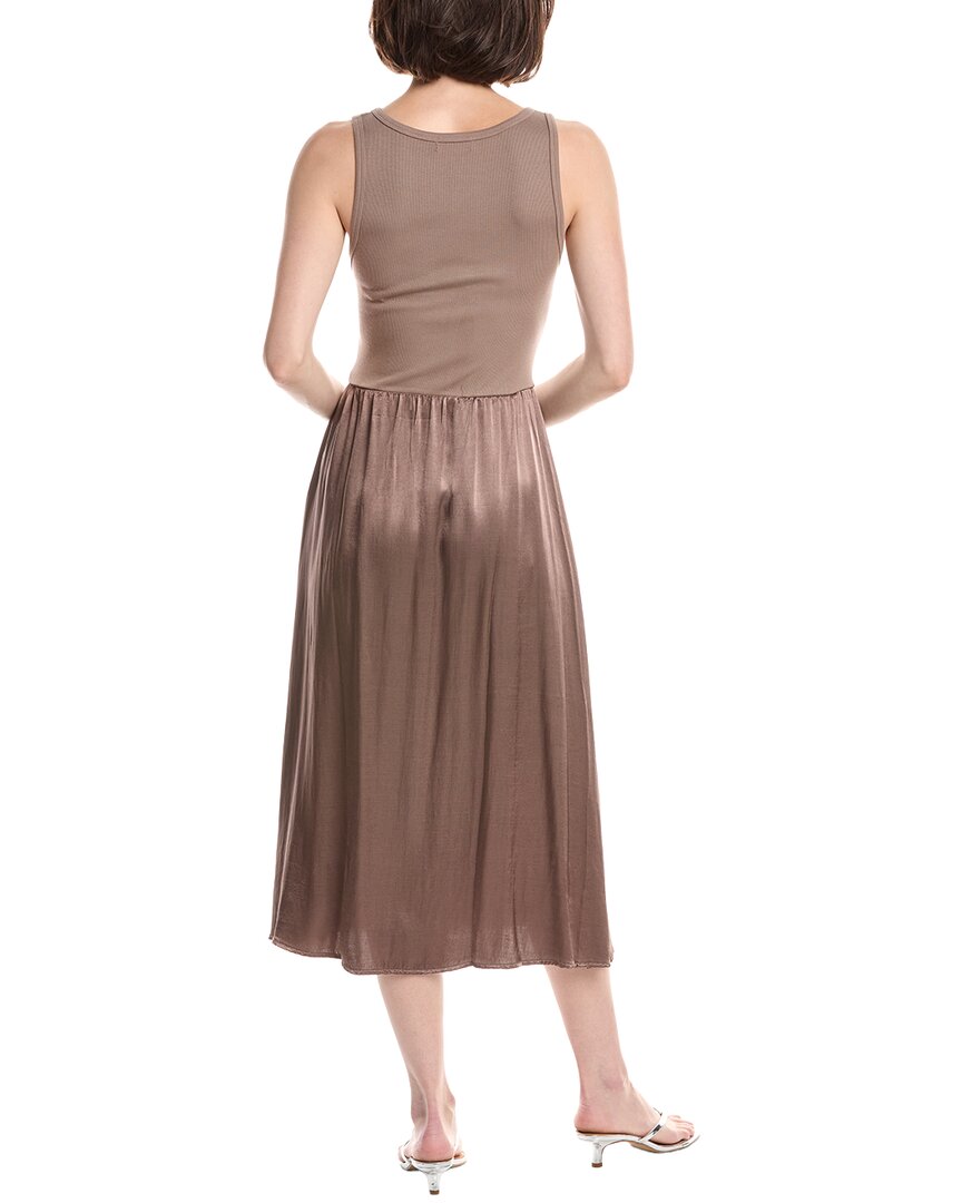 Michael Stars Bridgette Mixed Media Midi Dress