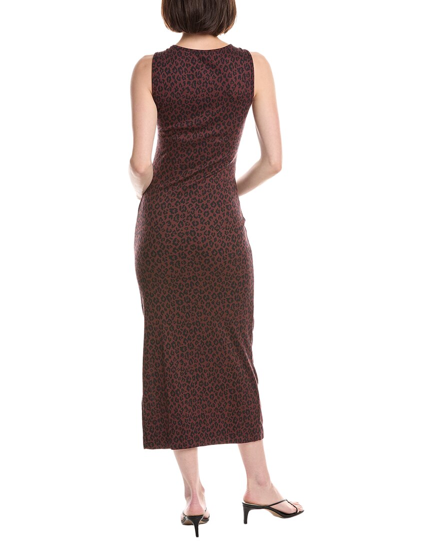 Michael Stars Reign Knife Neck Midi Pleated Dress