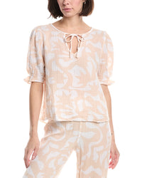 Michael Stars Genevieve Printed Top