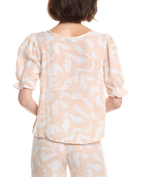 Michael Stars Genevieve Printed Top