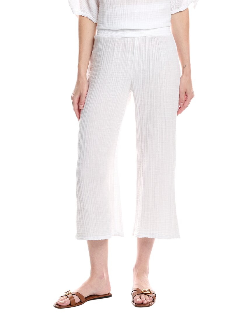 Michael Stars Petite Medina Smocked Waist Cropped