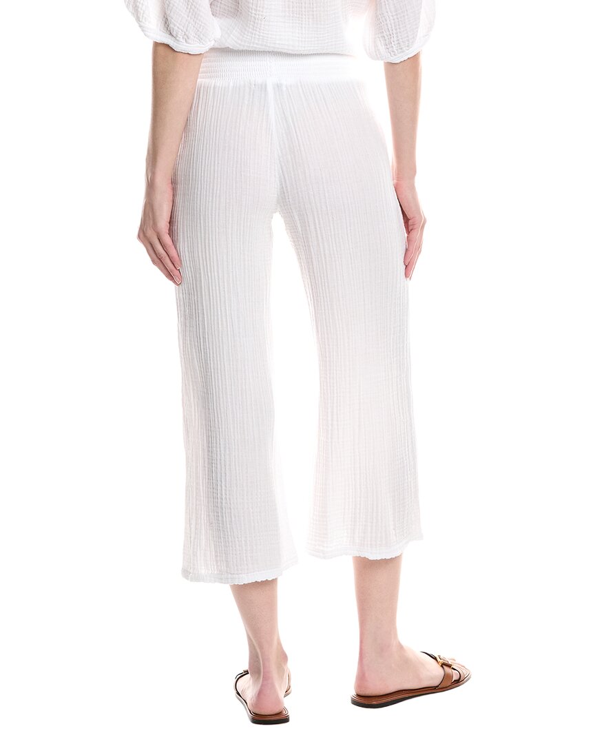Michael Stars Petite Medina Smocked Waist Cropped