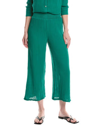 Michael Stars Medina Smocked Waist Cropped Pant