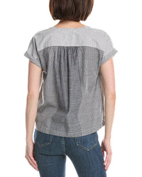 Michael Stars Claire Split Neck Top