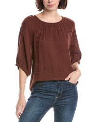 Michael Stars Jane Puff Sleeve Top