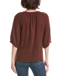 Michael Stars Jane Puff Sleeve Top