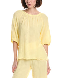 Michael Stars Jane Puff Sleeve Top