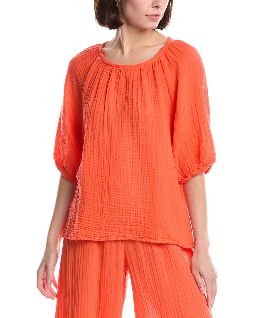 Michael Stars Jane Puff Sleeve Top