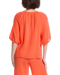 Michael Stars Jane Puff Sleeve Top
