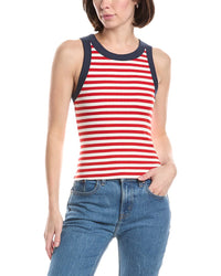 Michael Stars Gina Wide Binding Crop Tank