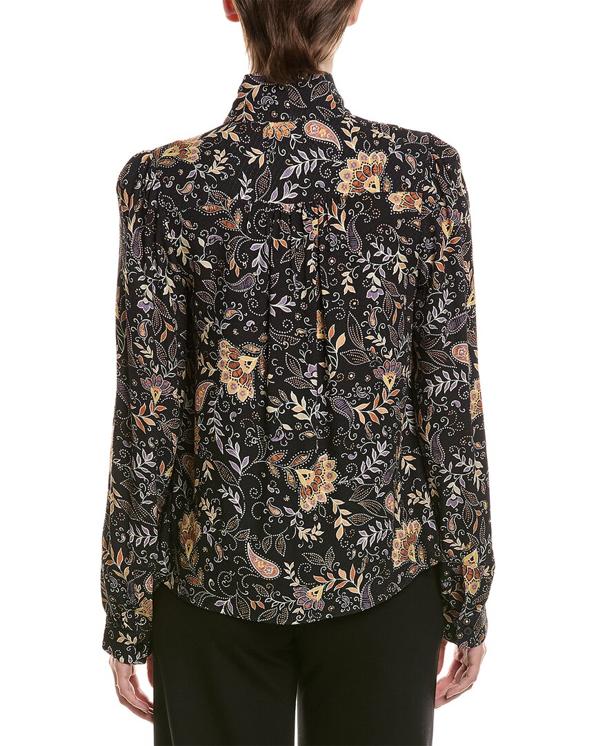 Michael Stars Michael Stars Alexei Printed Pussy Bow Blouse