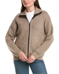 Michael Stars Michael Stars Cali Ribbed Zip Up
