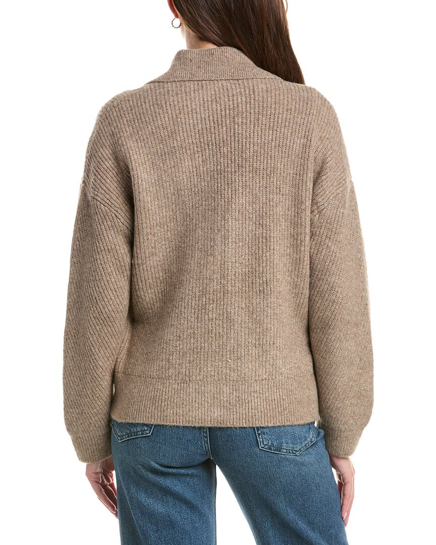 Michael Stars Michael Stars Cali Ribbed Zip Up