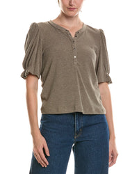 Michael Stars Michael Stars Jayden Ribbed Henley Femme Top