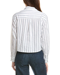Michael Stars Michael Stars Scarlet Cropped Button Down Shirt