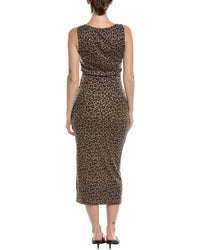 Michael Stars Michael Stars Reign Knife Neck Midi Pleated Dress