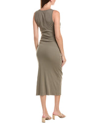 Michael Stars Michael Stars Reign Knife Neck Midi Pleated Dress