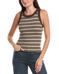 Michael Stars Michael Stars Gina Wide Binding Crop Tank Top