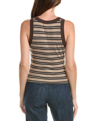 Michael Stars Michael Stars Gina Wide Binding Crop Tank Top