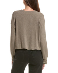 Michael Stars Michael Stars Tia Ribbed Crewneck Sweatshirt
