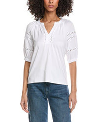 Nicole Miller Solid Blouse