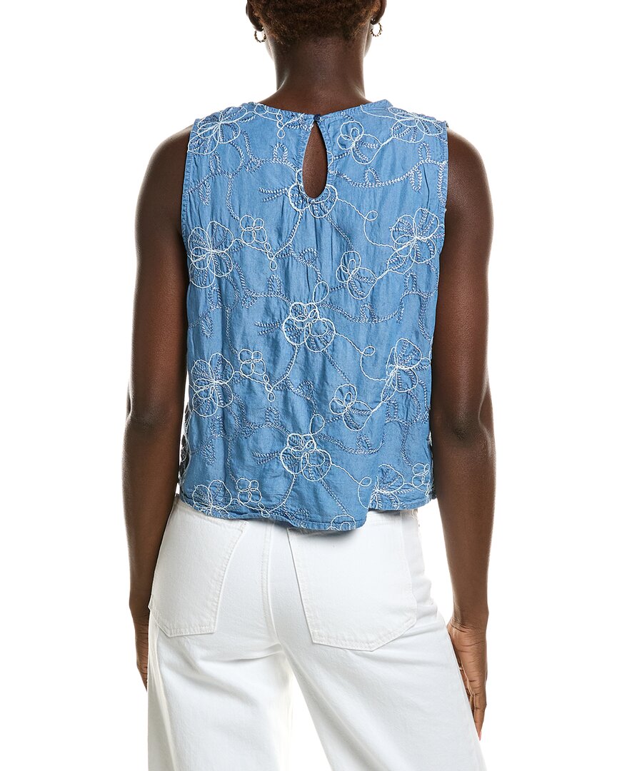 Nicole Miller Embroidered Greta Top