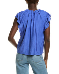 Nicole Miller Ruffle Sleeve Blouse