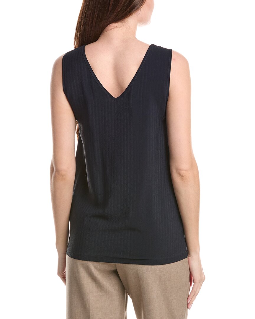 Fabiana Filippi Seersucker Silk-Blend Tank