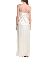 Fabiana Filippi Lingerie Strap Silk-Blend Maxi Dress