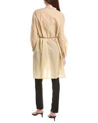 Fabiana Filippi Leather Belt Light Muslin Shirt