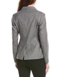 Fabiana Filippi Pear-Neck Wool-Blend Blazer