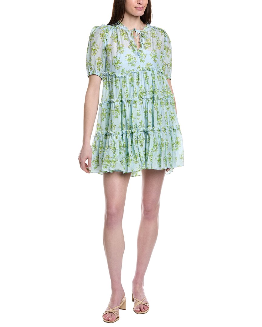Cinq À Sept Papyrus Silk-Blend Madara Dress